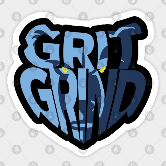 Grizzlie Grit Grind Logo Sticker by AR100AR